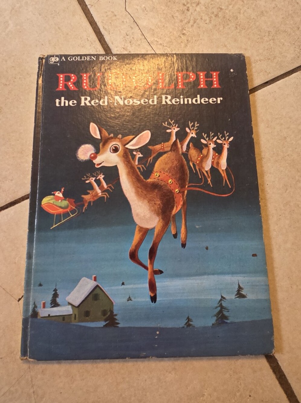 1979 Rudolph the Red-Nosed Reindeer Hardcover Golden Book, Richard Scarry, Art